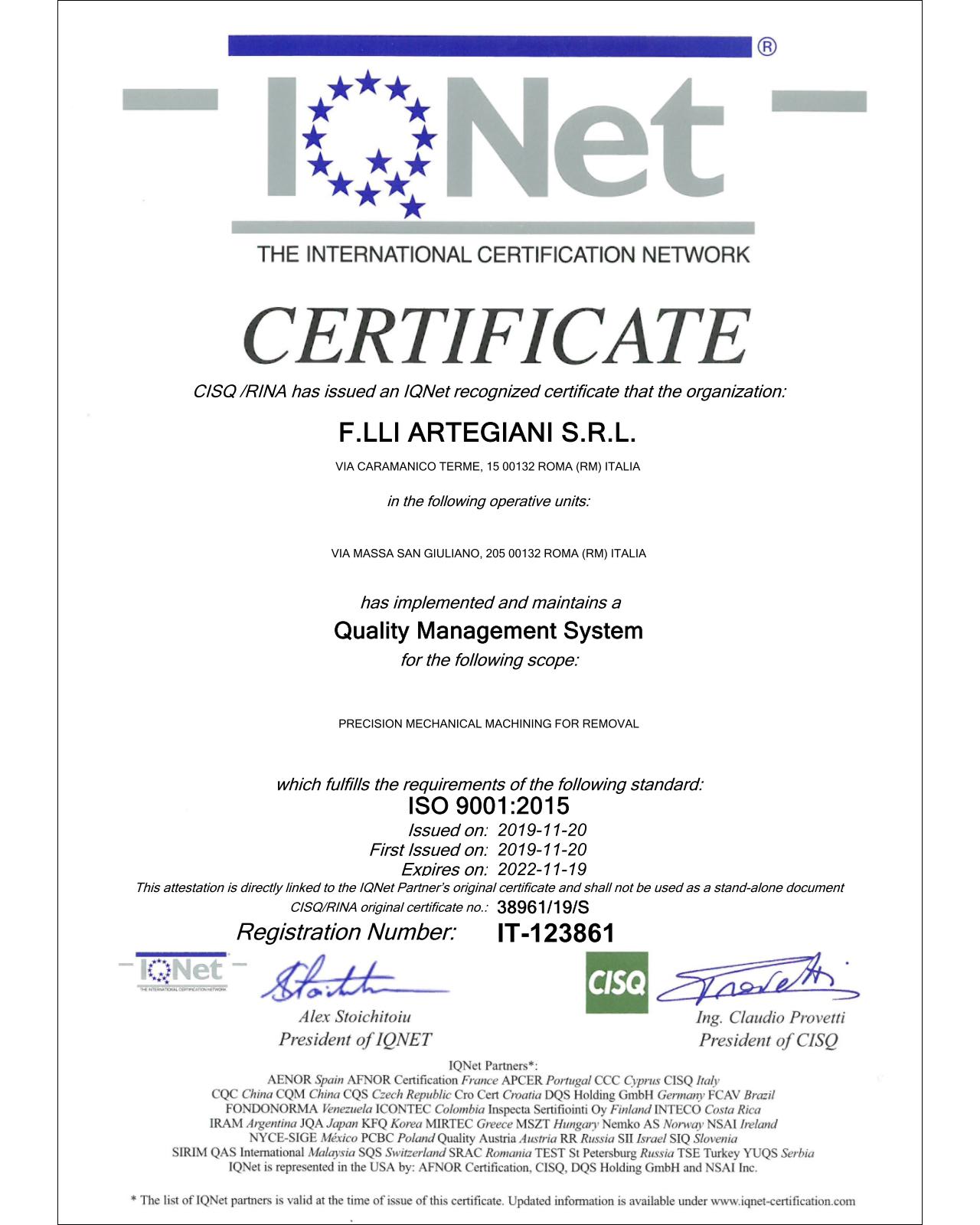 CertificatoIQ